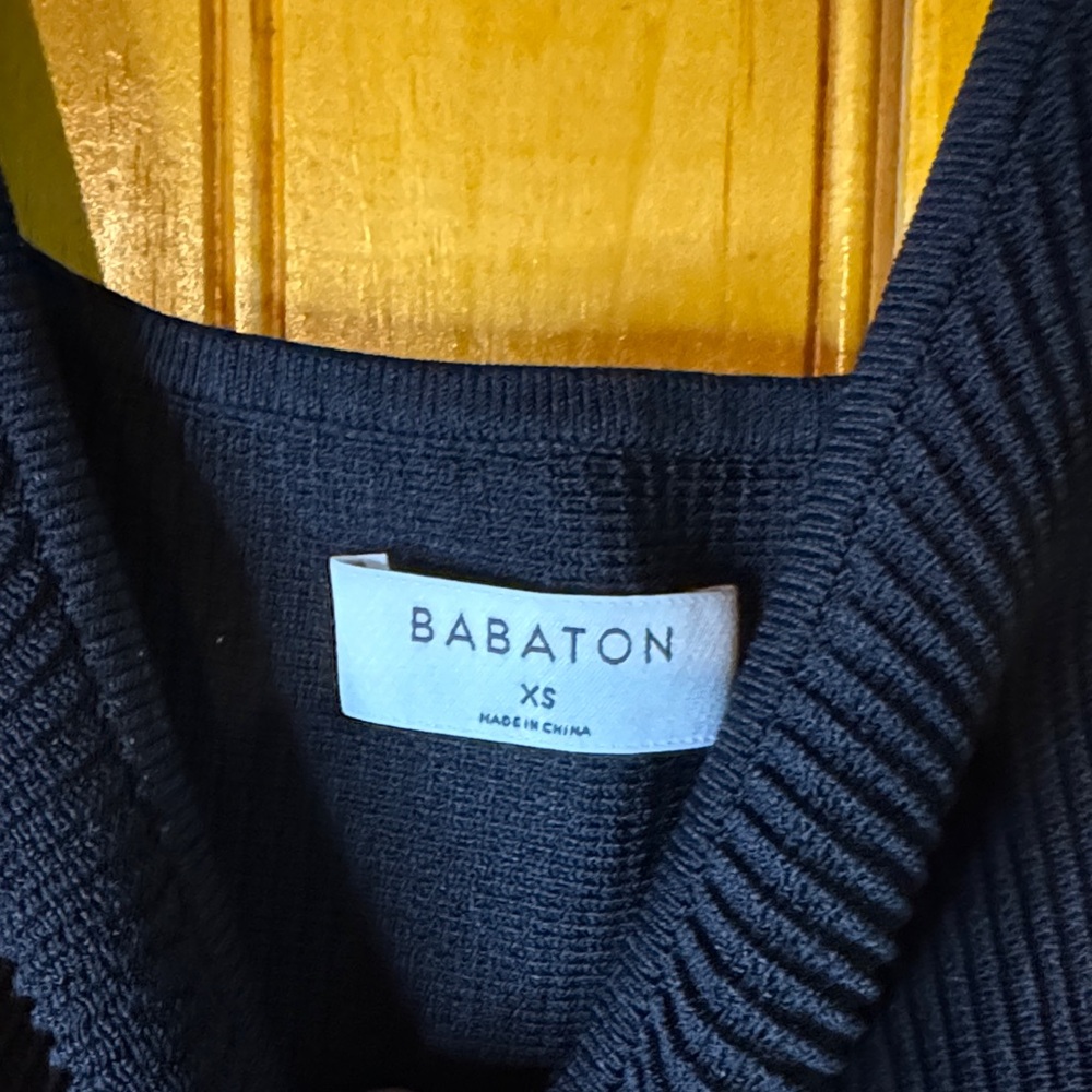 Babaton Midnight Ribbed Sweater - Picture 2 of 3